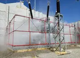 Sistema de dilúvio para tanques de gás